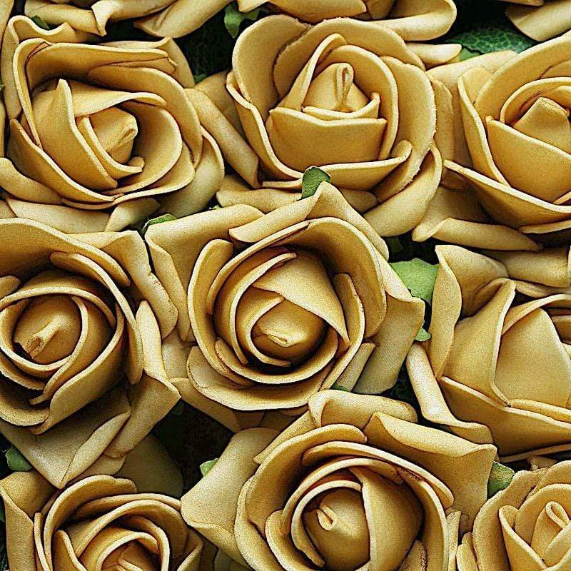 24 pcs 2" Mini Foam Rose Flowers Stems