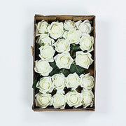 24 pcs 2" Mini Foam Rose Flowers Stems