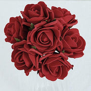 24 pcs 2" Mini Foam Rose Flowers Stems