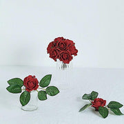 24 pcs 2" Mini Foam Rose Flowers Stems