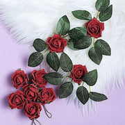 24 pcs 2" Mini Foam Rose Flowers Stems
