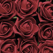 24 pcs 2" Mini Foam Rose Flowers Stems