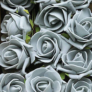 24 pcs 2" Mini Foam Rose Flowers Stems