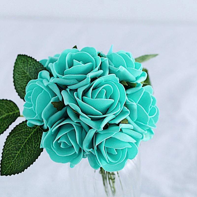 24 pcs 2" Mini Foam Rose Flowers Stems