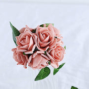 24 pcs 2" Mini Foam Rose Flowers Stems