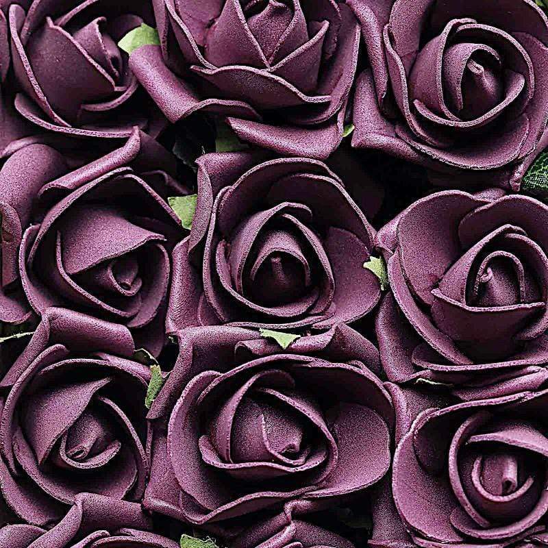 24 pcs 2" Mini Foam Rose Flowers Stems
