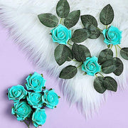 24 pcs 2" Mini Foam Rose Flowers Stems