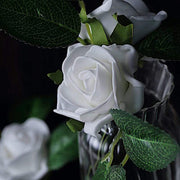 24 pcs 2" Mini Foam Rose Flowers Stems