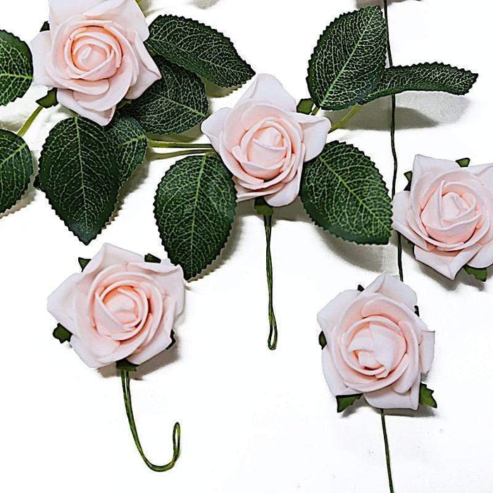 24 pcs 2" Mini Foam Rose Flowers Stems ARTI_FOAMRS05_2_046