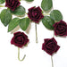 24 pcs 2" Mini Foam Rose Flowers Stems ARTI_FOAMRS05_2_BURG