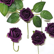 24 pcs 2" Mini Foam Rose Flowers Stems ARTI_FOAMRS05_2_EGG