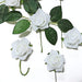 24 pcs 2" Mini Foam Rose Flowers Stems ARTI_FOAMRS05_2_WHT