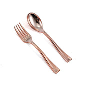 24 pcs 4" long Appetizer Forks Knives Spoons - Disposable Tableware