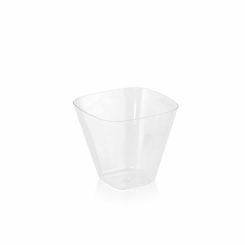 24 pcs 4 oz. Clear Single Serve Drink or Dessert Glasses Cups - Disposable Tableware PLST_CU0027_CLR