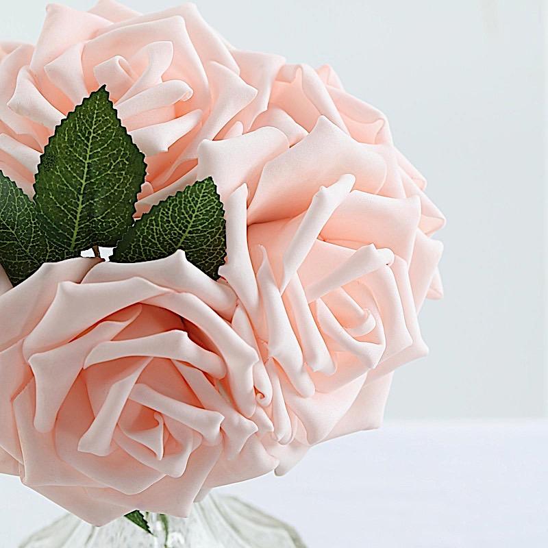 24 pcs 5" Foam Rose Flowers Stems