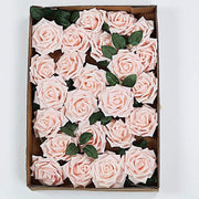 24 pcs 5" Foam Rose Flowers Stems