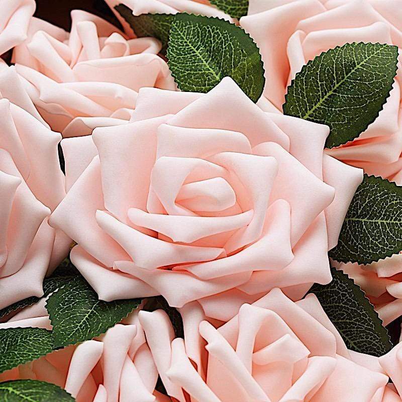 24 pcs 5" Foam Rose Flowers Stems