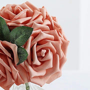 24 pcs 5" Foam Rose Flowers Stems