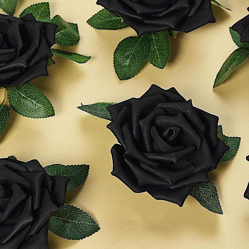 24 pcs 5" Foam Rose Flowers Stems