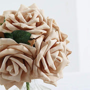 24 pcs 5" Foam Rose Flowers Stems