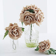 24 pcs 5" Foam Rose Flowers Stems