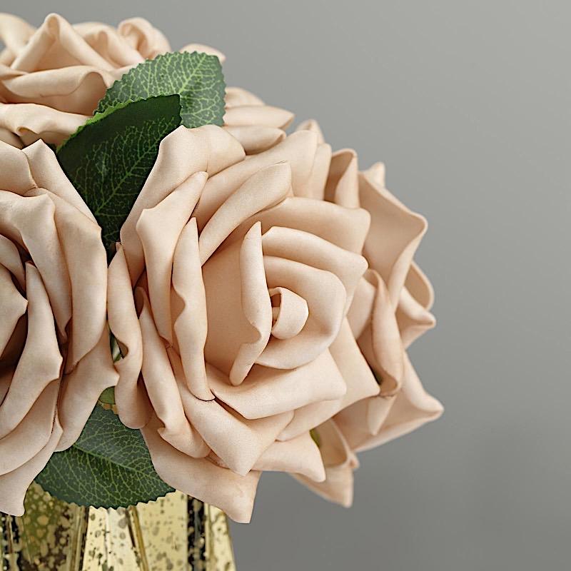 24 pcs 5" Foam Rose Flowers Stems