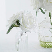 24 pcs 5" Foam Rose Flowers Stems