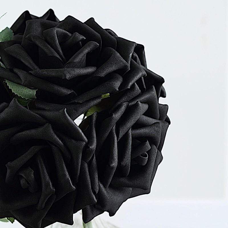 24 pcs 5" Foam Rose Flowers Stems