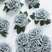 24 pcs 5" Foam Rose Flowers Stems ARTI_FOAMRS05_5_SILV