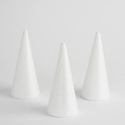 24 pcs 6" Foam Cones Crafts DIY Arts Wholesale Supplies - White FOAM_CONE_06