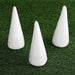 24 pcs 6" Foam Cones Crafts DIY Arts Wholesale Supplies - White FOAM_CONE_06
