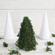 24 pcs 6" Foam Cones Crafts DIY Arts Wholesale Supplies - White FOAM_CONE_06