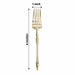 24 pcs 6" Glittered Plastic Forks with Roman Column Handle - Disposable Tableware