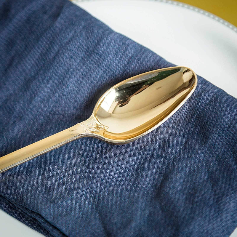 24 pcs 7" long Metallic Spoons Forks Knives - Disposable Tableware