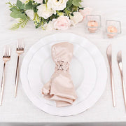 24 pcs 8" Blush Heavy Duty Plastic Forks - Disposable Tableware