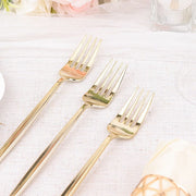24 pcs 8" Blush Heavy Duty Plastic Forks - Disposable Tableware