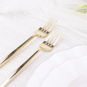 24 pcs 8" Blush Heavy Duty Plastic Forks - Disposable Tableware