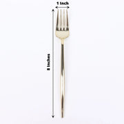 24 pcs 8" Blush Heavy Duty Plastic Forks - Disposable Tableware