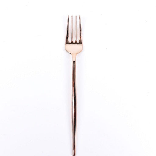 24 pcs 8" Blush Heavy Duty Plastic Forks - Disposable Tableware DSP_YF0012_8_054