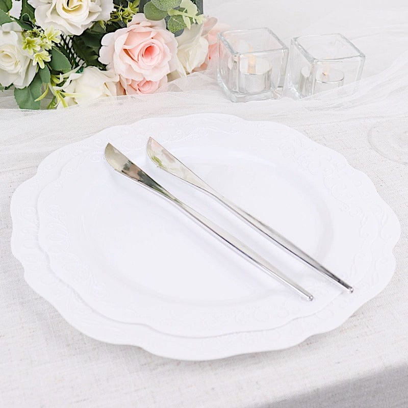 24 pcs 8" Heavy Duty Plastic Forks - Disposable Tableware