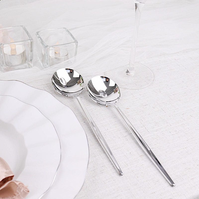 24 pcs 8" Heavy Duty Plastic Forks - Disposable Tableware