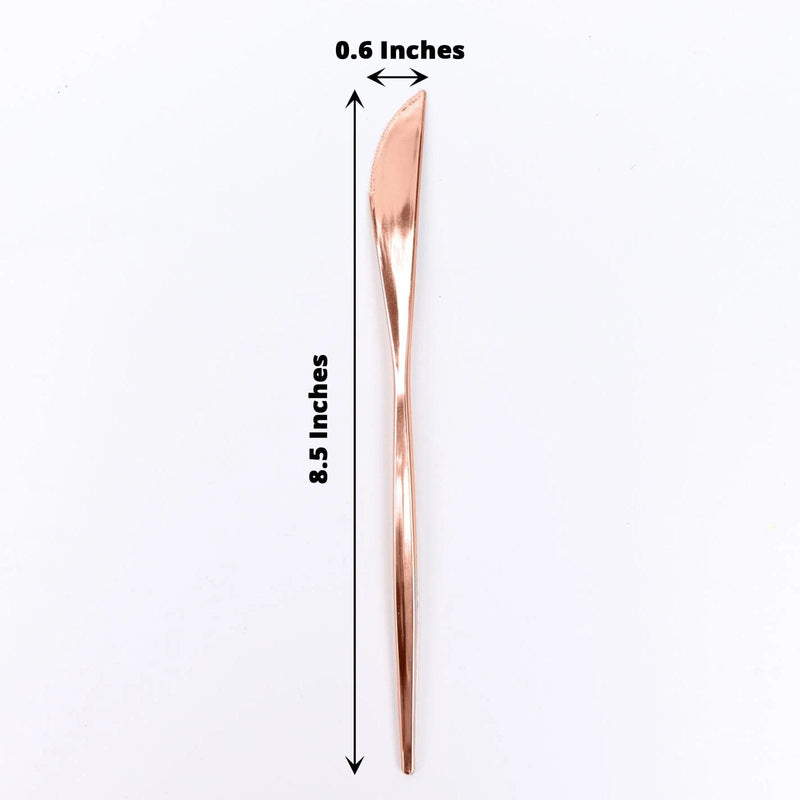 24 pcs 8" Heavy Duty Plastic Forks Knives Spoons - Disposable Tableware