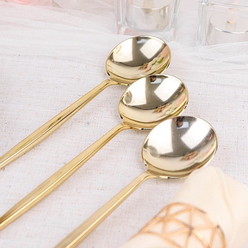 24 pcs 8" Heavy Duty Plastic Forks Knives Spoons - Disposable Tableware