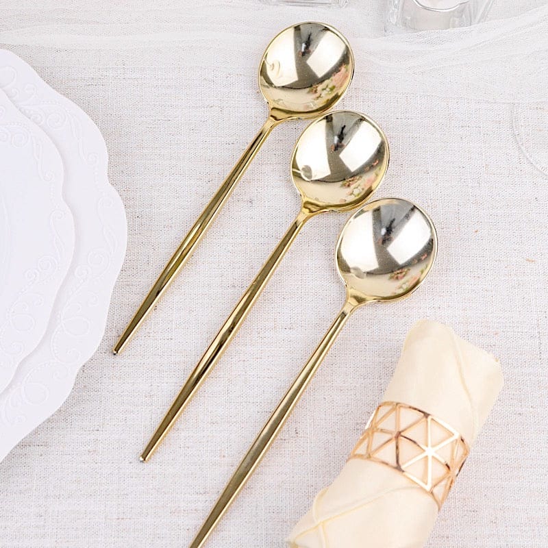 24 pcs 8" Heavy Duty Plastic Forks Knives Spoons - Disposable Tableware