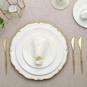 24 pcs 8" Metallic Plastic Forks Knives Spoons - Disposable Tableware