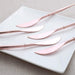 24 pcs 8" Metallic Plastic Forks Knives Spoons - Disposable Tableware