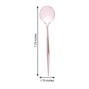 24 pcs 8" Metallic Plastic Forks Knives Spoons - Disposable Tableware