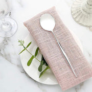 24 pcs 8" Metallic Plastic Forks Knives Spoons - Disposable Tableware