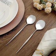 24 pcs 8" Metallic Plastic Forks Knives Spoons - Disposable Tableware