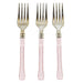 24 pcs Metallic Forks Knives Spoons with Handle - Disposable Tableware DSP_YF0006_7_046
